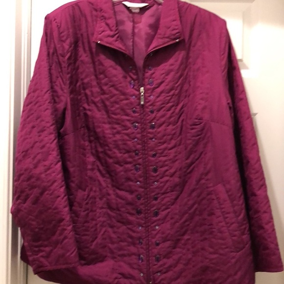 ALLISON DALEY II QUILTED JACKET EUC sz 16W - Picture 3 of 8